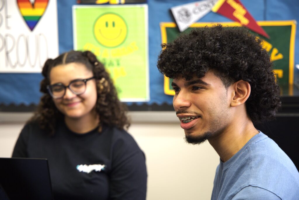 Luis, a student at Pelham Preparatory High School in New York City.
