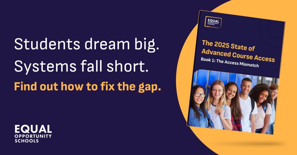 banner promoting new EOS ebook report that uncovers the ambition-access gap